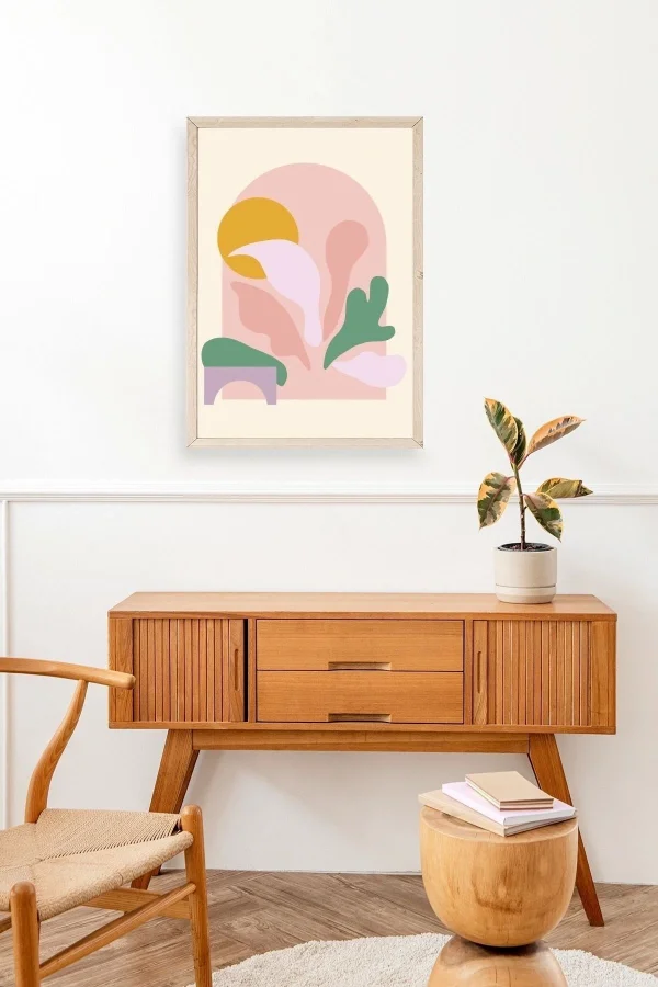 Modern Ahşap Çerçeveli Tablo