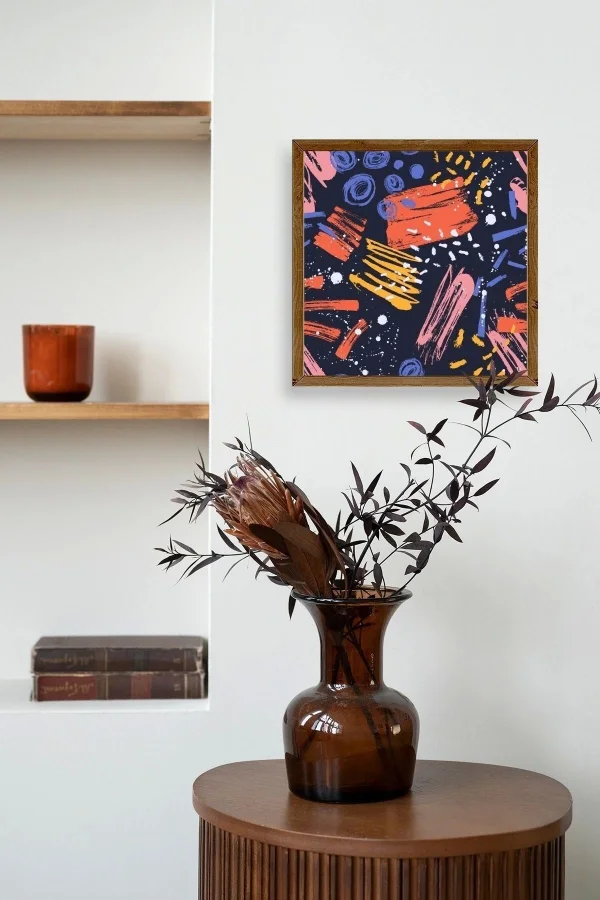 Modern Ahşap Çerçeveli Tablo