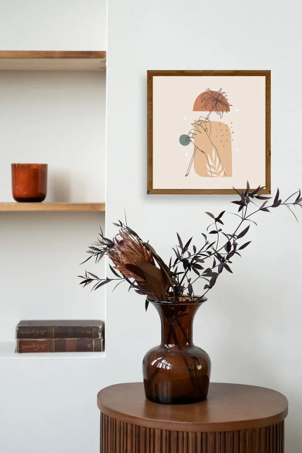 Modern Ahşap Çerçeveli Tablo