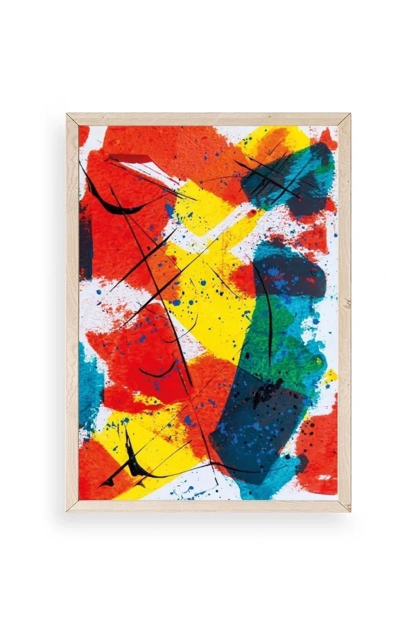 Mordern Ahşap Çerçeveli Tablo