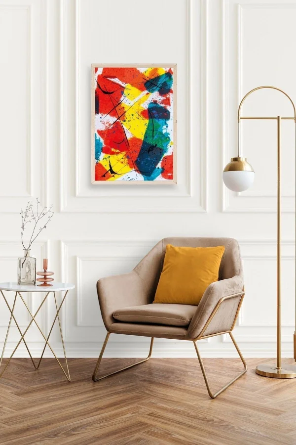 Mordern Ahşap Çerçeveli Tablo