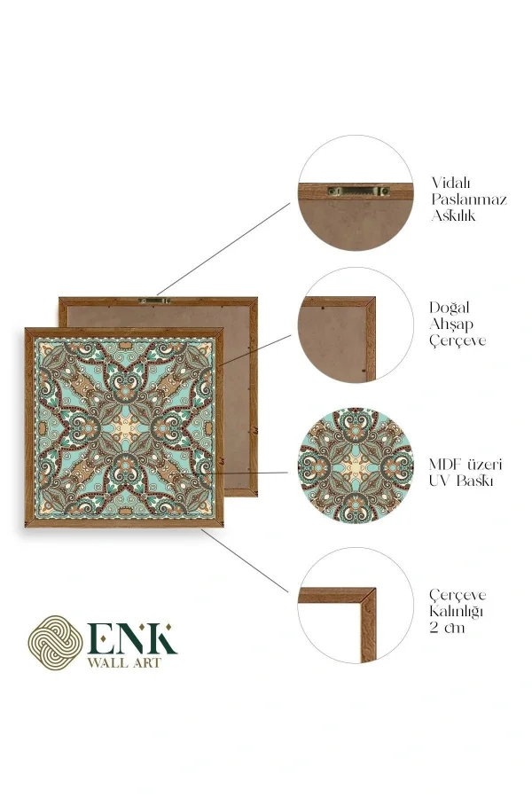 Motif Ahşap Çerçeveli Tablo