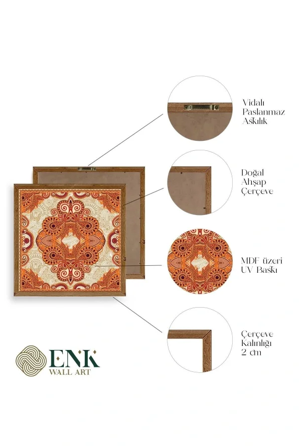 Motif Ahşap Çerçeveli Tablo