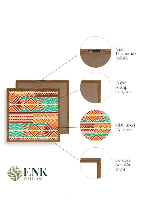 Motif Ahşap Çerçeveli Tablo