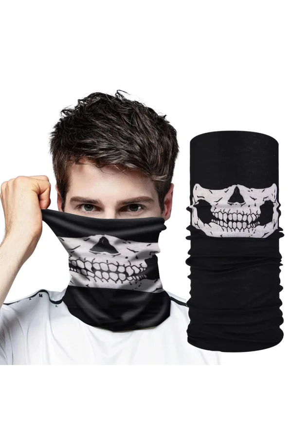 Motorcu Boyunluk Baf Buff Bandana - 25x48 cm Model 7