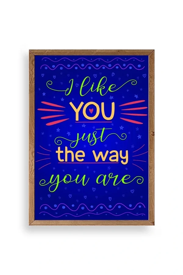 Motto Ahşap Çerçeveli Tablo