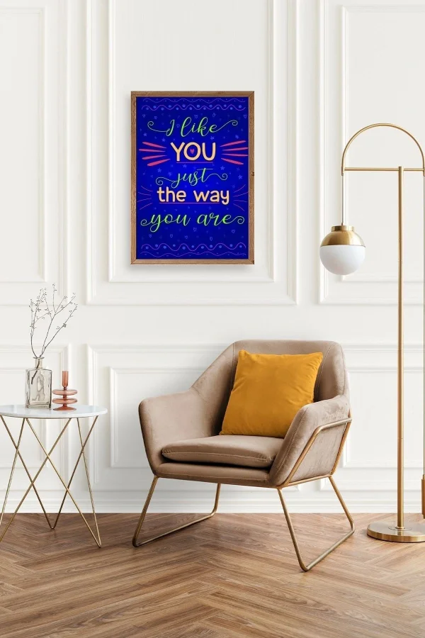 Motto Ahşap Çerçeveli Tablo