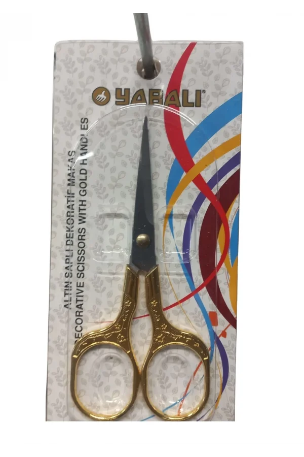 Nakış Makası Altın Saplı Dekoratif Makas Model 1