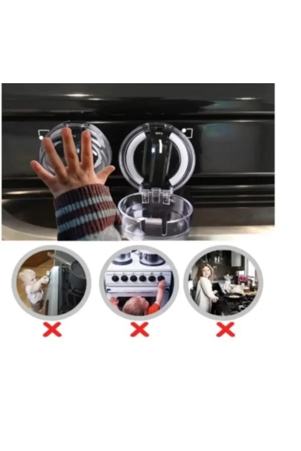 Ocak Düğmesi Koruyucu Kapak 2 Adet