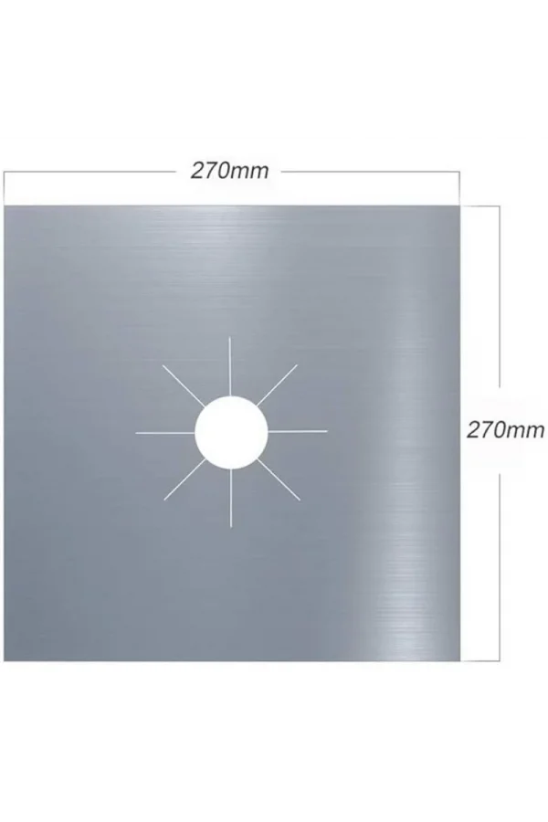 Ocak Koruyucu Alüminyum Ped Seti 4 Adet