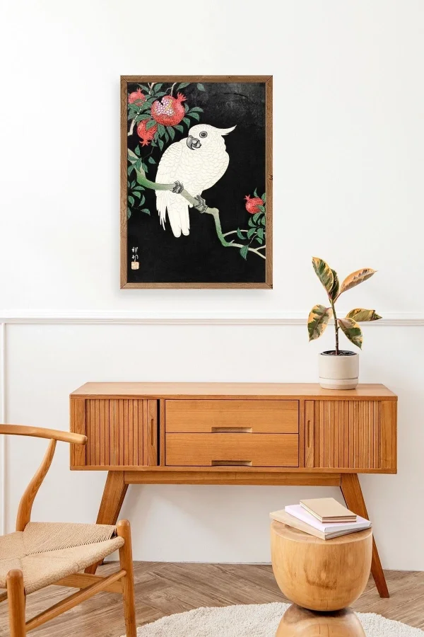 Ohara Koson Ahşap Çerçeveli Tablo