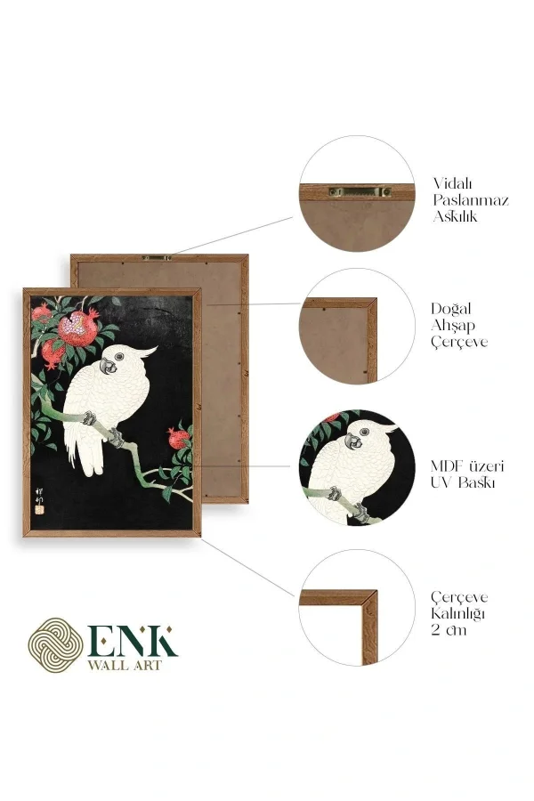 Ohara Koson Ahşap Çerçeveli Tablo