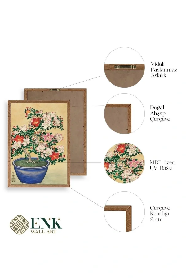 Ohara Koson Ahşap Çerçeveli Tablo