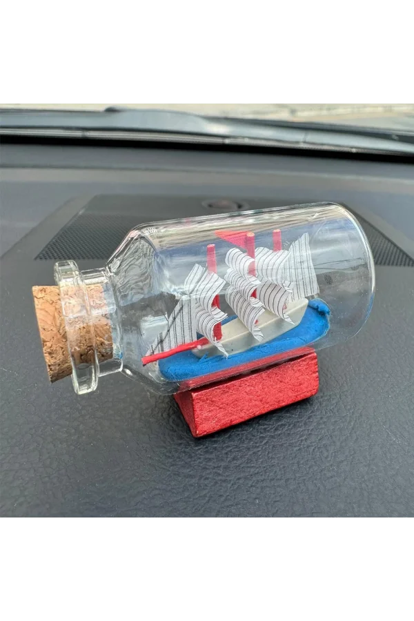 Orta Boy Şişe İçerisinde Gemi Maketi