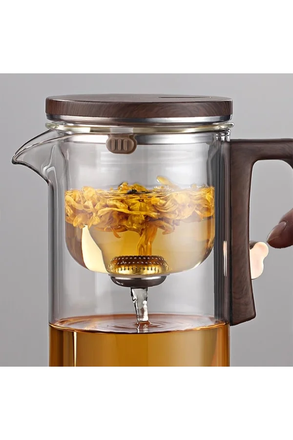 Otomatik Cam Demlik Ve 2li Bardak Seti