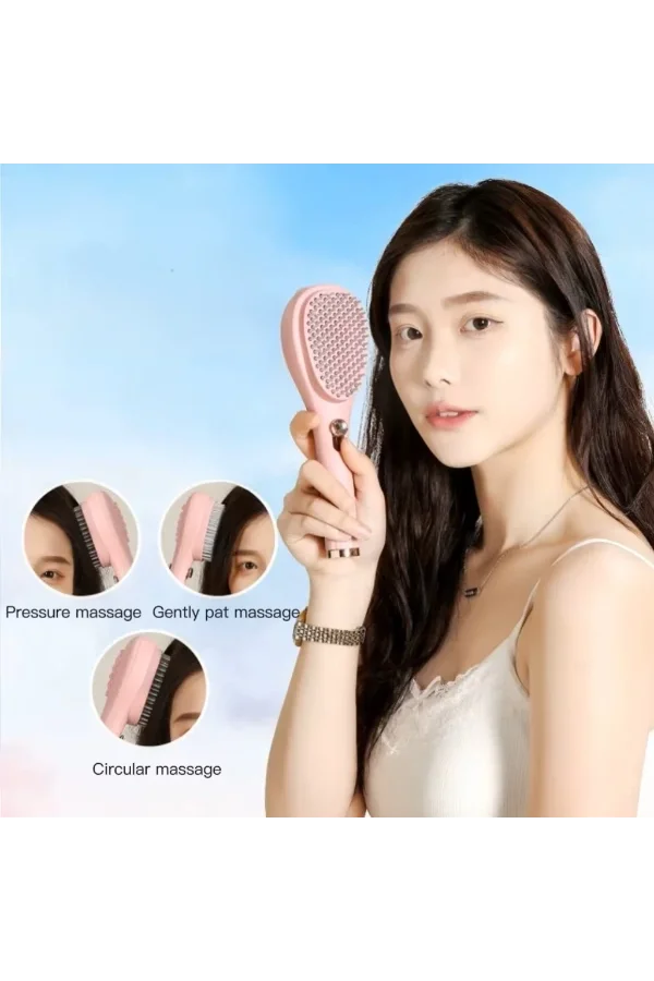 Otomatik Tuşlu Saç Masaj Tarağı