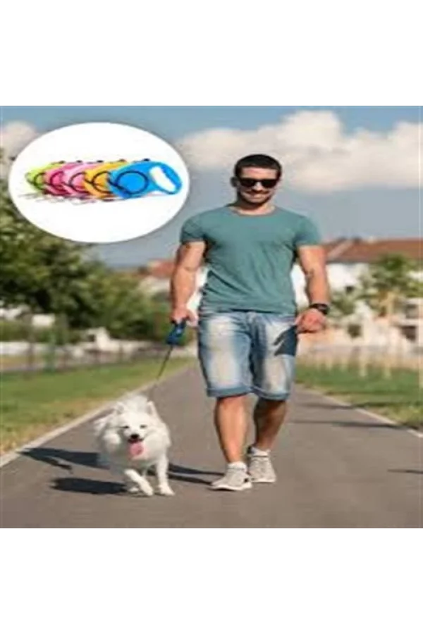 Otomatik Uzayan Köpek Tasması 3 METRE