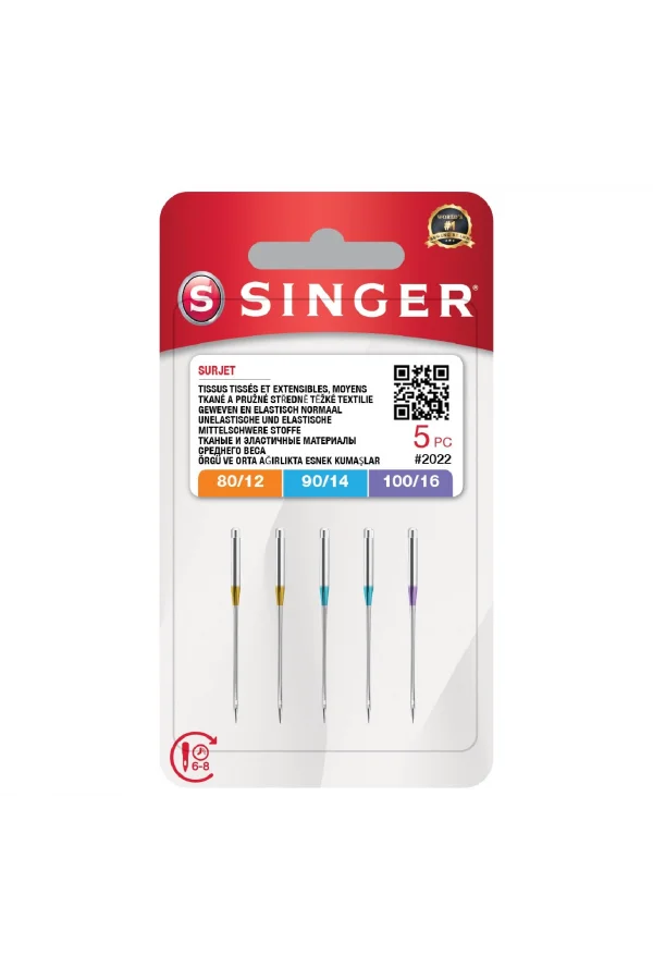 Overlok İğnesi Karışık (2X12, 2X14, 1X16 No.)