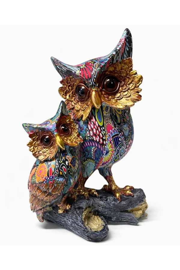 Özel Tasarım Polyester İkili Baykuş