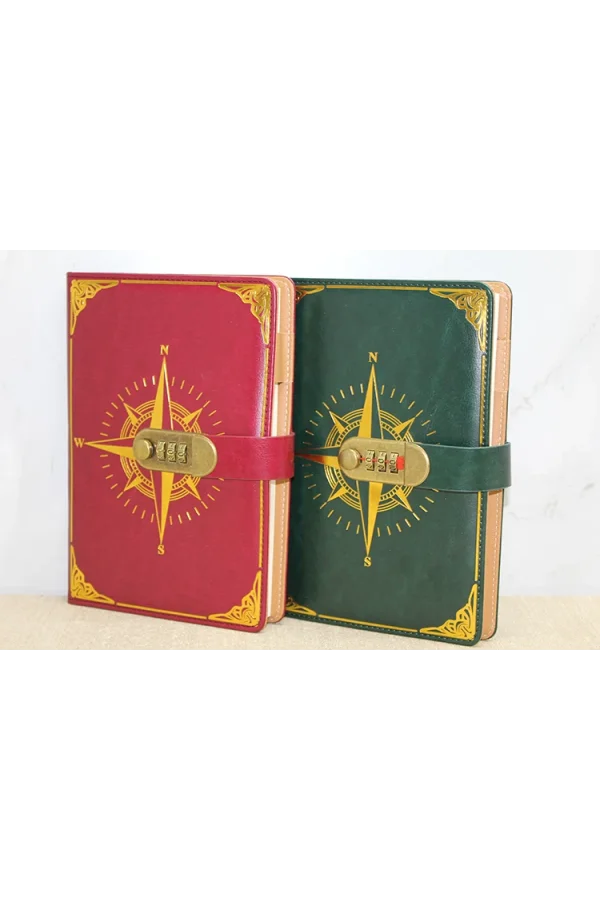 Özel Tasarım Şifreli Deri Defter