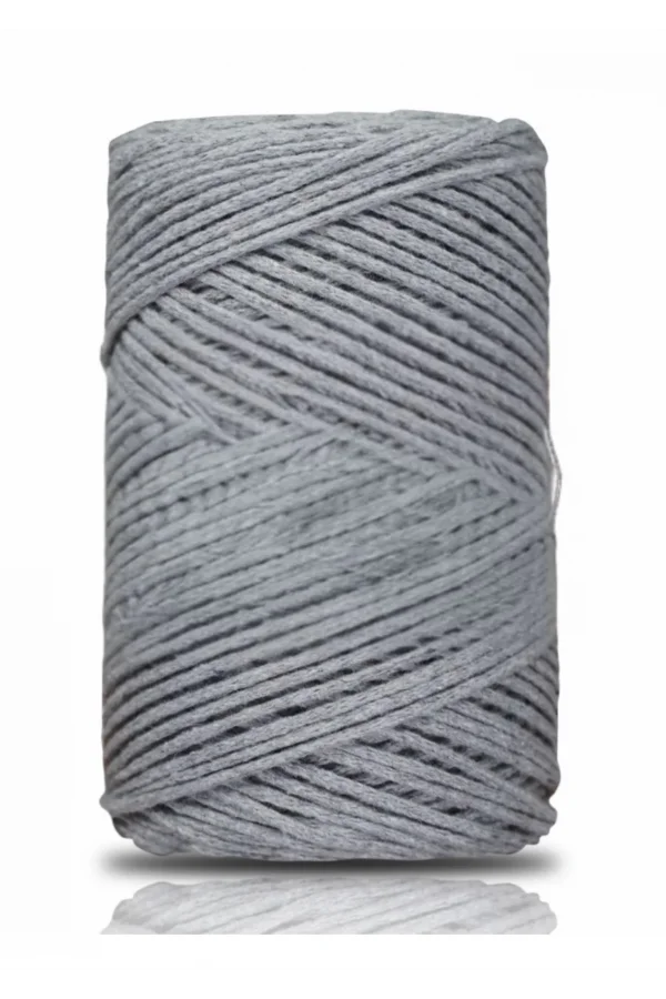 Pamuk Makrome 2 mm Gri