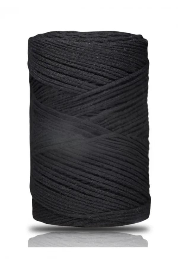 Pamuk Makrome 2 mm Siyah