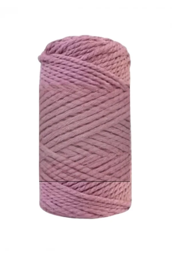 Pamuk Makrome 4 mm İp  Gül Kurusu