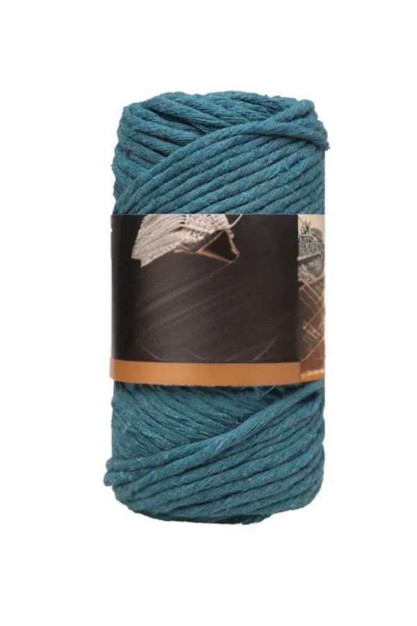 Pamuk Makrome 4 mm İp Petrol