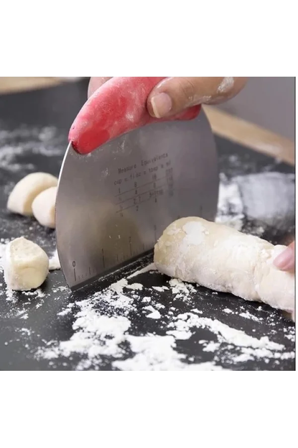 Paslanmaz Çelik Hamur Kesme ve Şekillendirme Spatulası