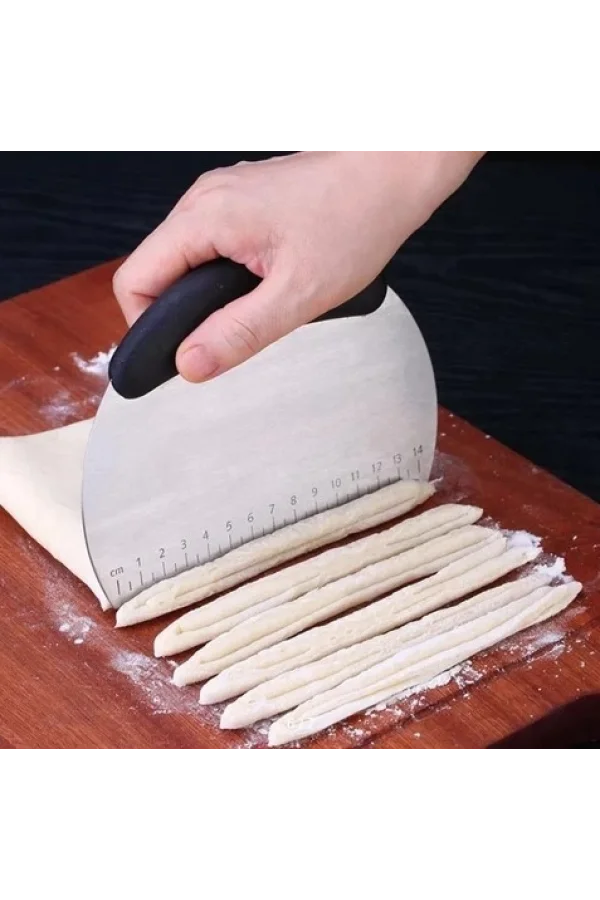 Paslanmaz Çelik Hamur Kesme ve Şekillendirme Spatulası