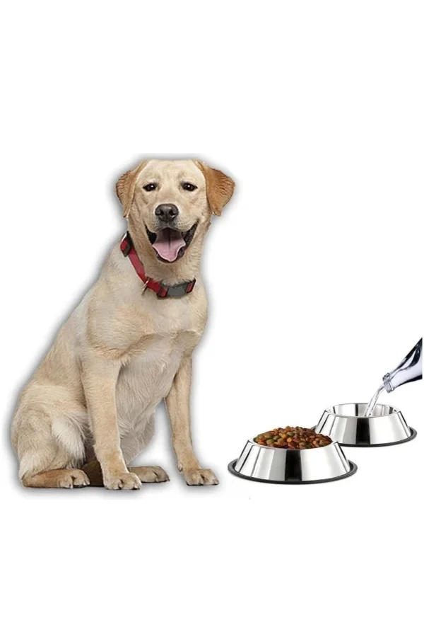 Paslanmaz Çelik Metal Mama Kabı 34 cm.