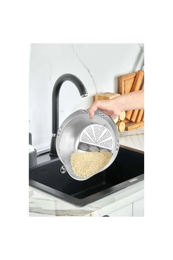 Paslanmaz Çelik Pirinç Süzgeci