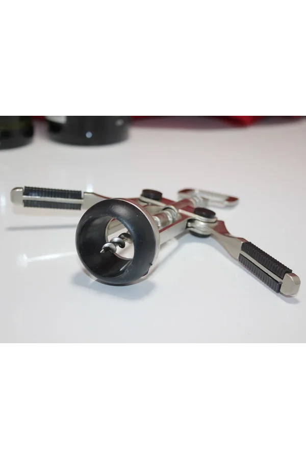 Paslanmaz Çelik Tirbuşon Şarap Açacağı Model 4