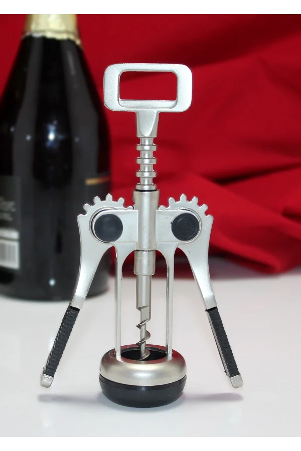Paslanmaz Çelik Tirbuşon Şarap Açacağı Model 6