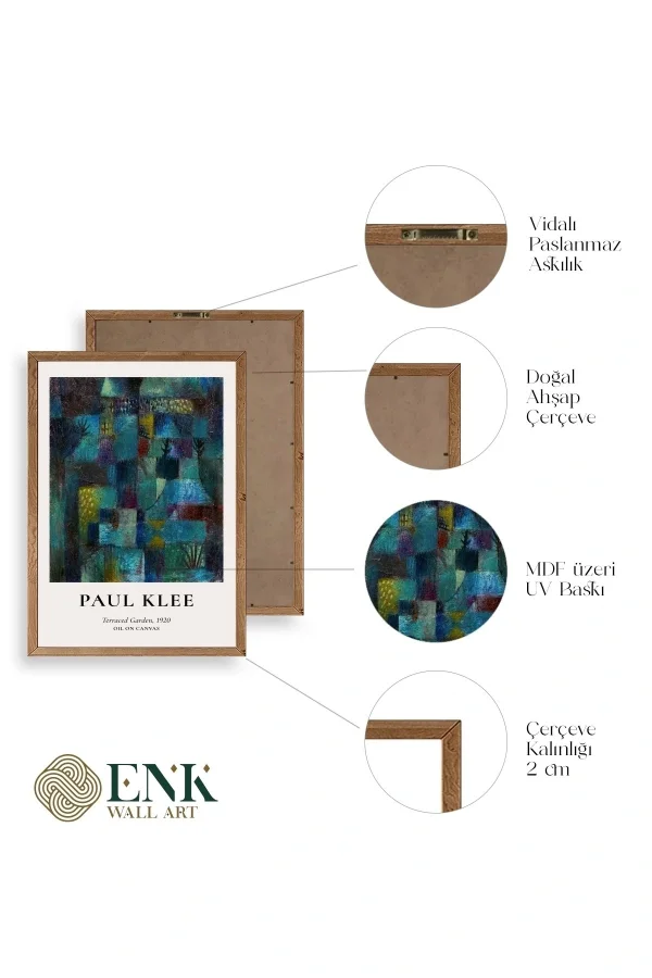 Paul Klee Ahşap Çerçeveli Tablo