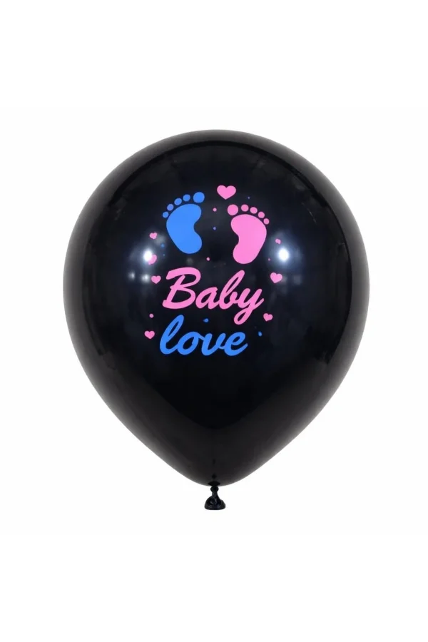 Pembe Konfetili Cinsiyet Balonu