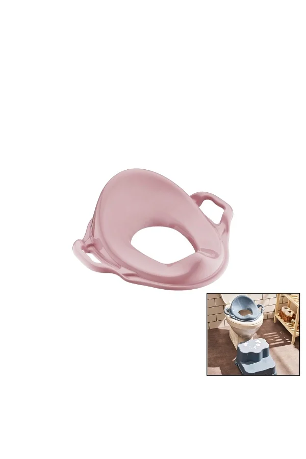 Pembe Kulplu Çocuk Klozet Adaptörü