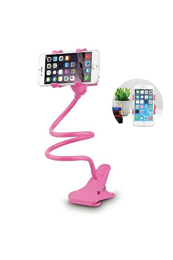 Pembe Renk Akrobat Telefon Tutucu Oynar Başlıklı