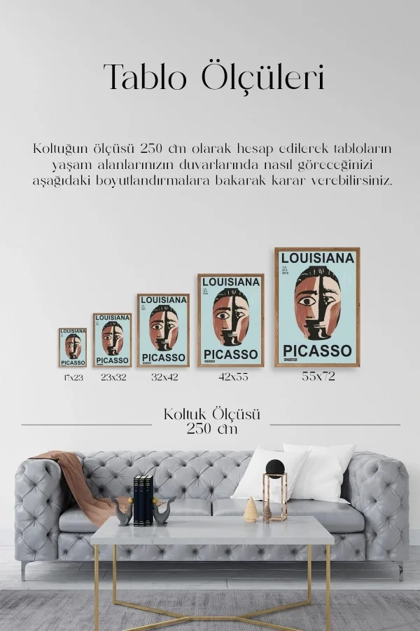 Picasso Ahşap Çerçeveli Tablo