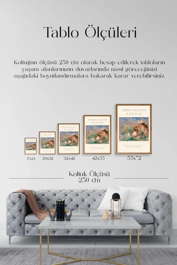 Pierre-Aguste Renoir Ahşap Çerçeveli Tablo