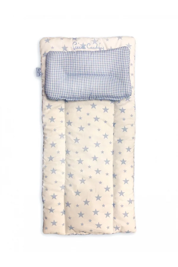 Pierre Cardin Lüks Nakışlı Alt Açma Minderi - Mavi