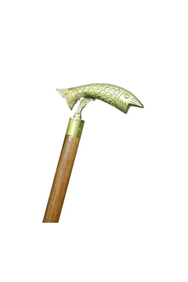 Pirinç Balık Tasarımı Baston