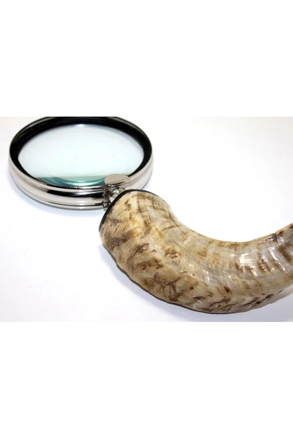 Pirinç Boynuz Saplı Büyüteç Model 1