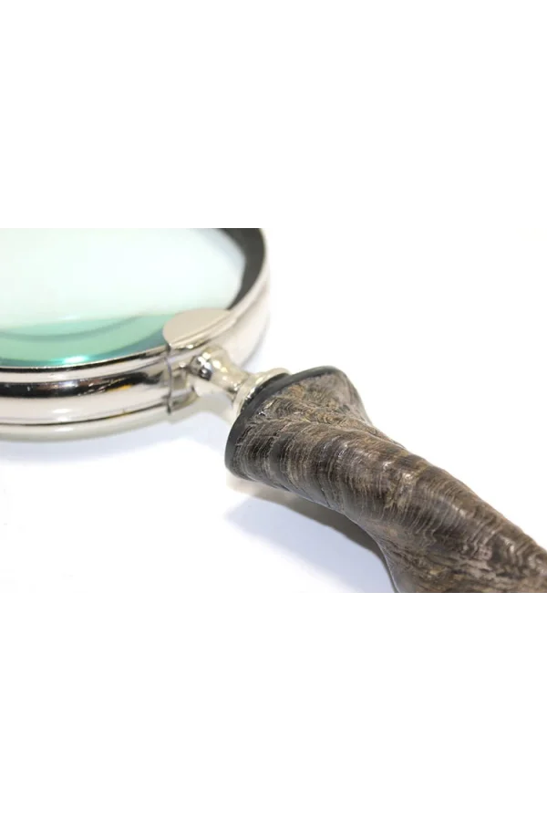 Pirinç Boynuz Saplı Büyüteç Model 2