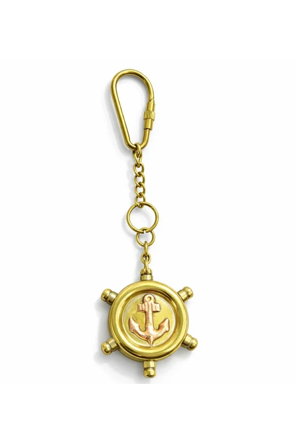 Pirinç Dümen Anahtarlık - Model 1