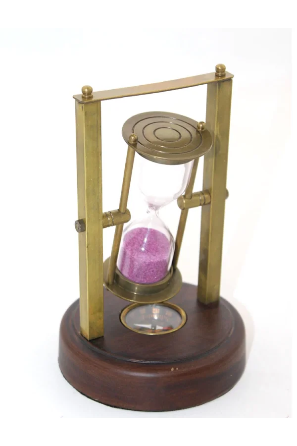 Pirinç Pusulalı Kum Saati Model 7