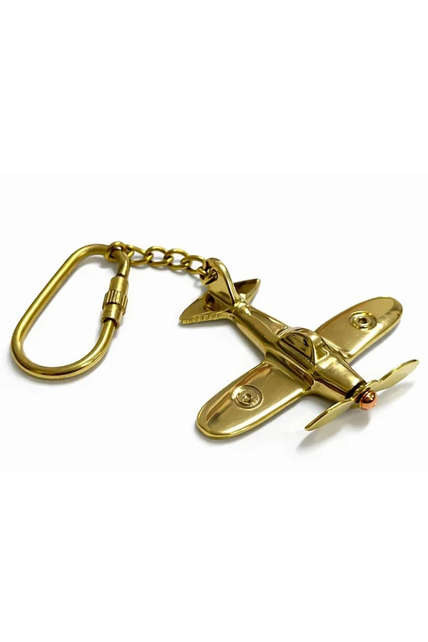 Pirinç Uçak Anahtarlık