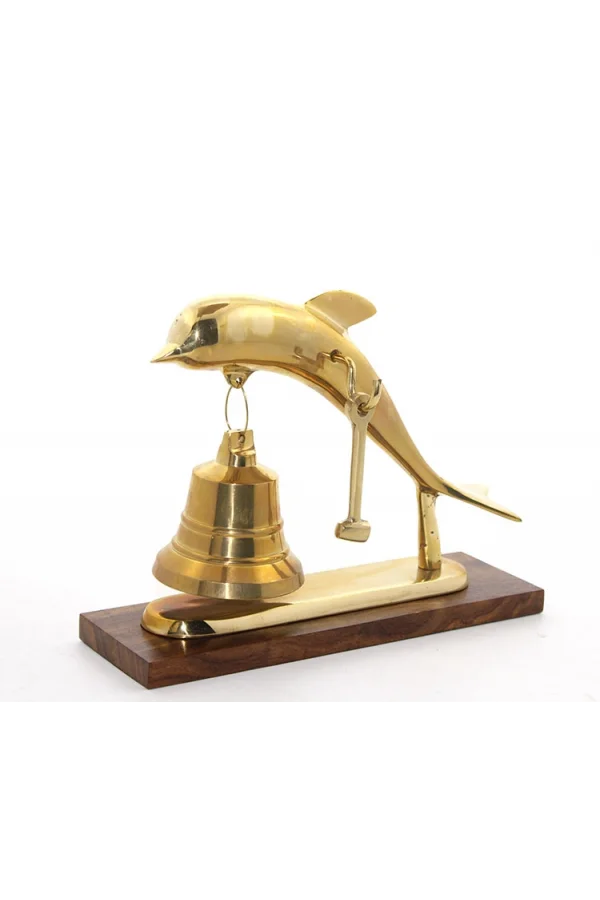 Pirinç Yunus Balığı Tasarımlı Çan