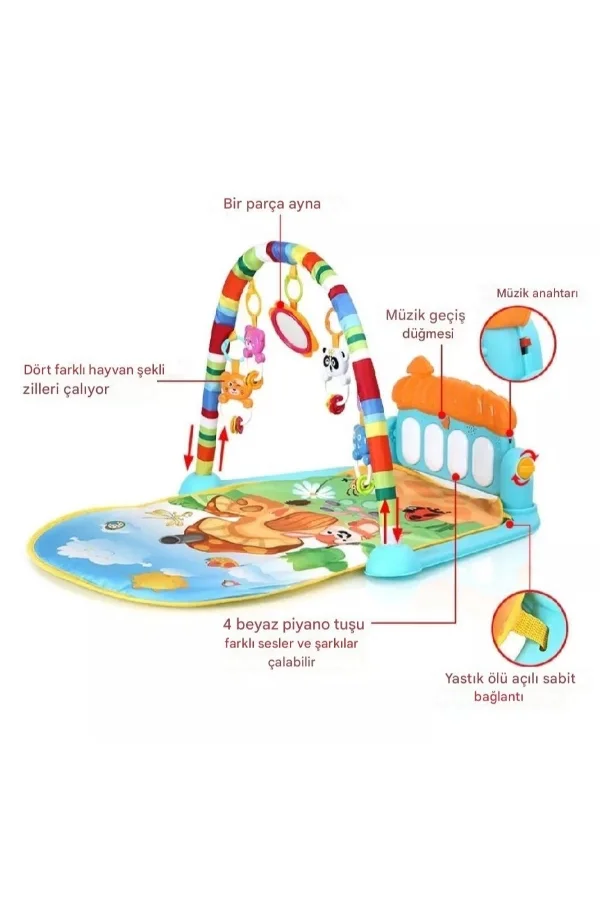 Piyanolu Mantar Oyun Halısı