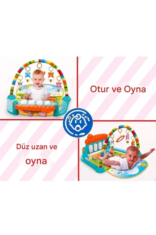 Piyanolu Mantar Oyun Halısı